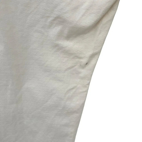 Eileen Fisher Textured Cream Skinny Ankle Jeans Organic Cotton Size 14 - Picture 12 of 12